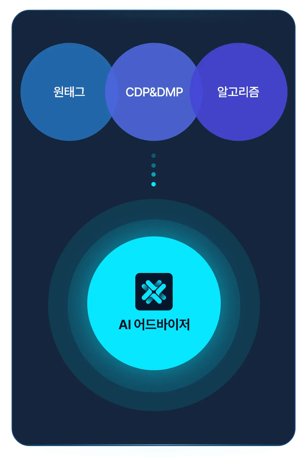 원태그 CDP&DMP 알고리즘, AI 어드바이저 관련 이미지
